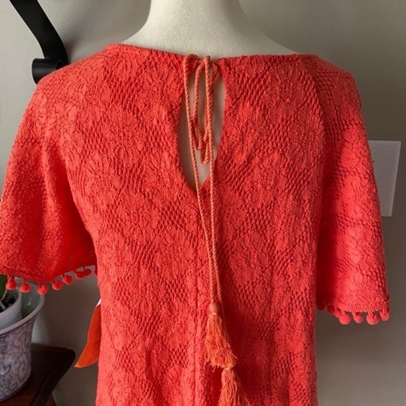 NWOT Anthroplogie Eri & Ali  Bianca Pom Lace Top - Picture 7 of 8